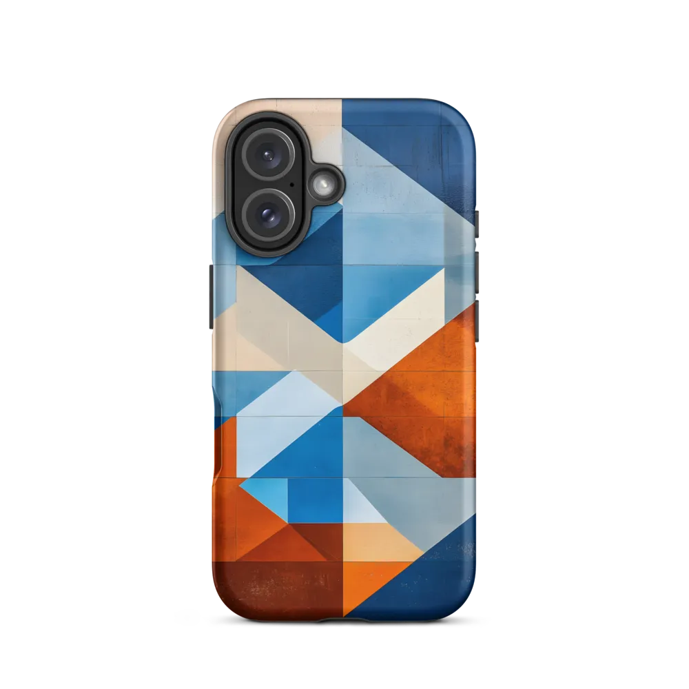 Geometric Harmony: A Vibrant Landscape | Phone Case