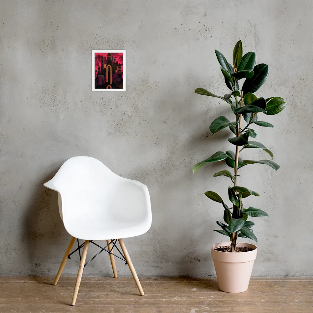 Urban Reverie | Poster with White Frame | 8″×10″