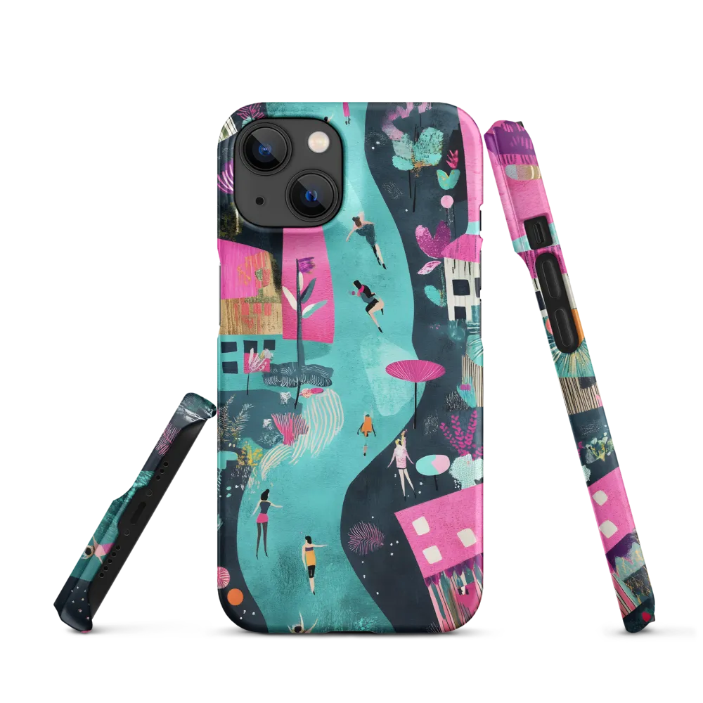 Whimsical Journey Through a Vibrant Landscape | Phone Case |  14 | Snap Case | Matte