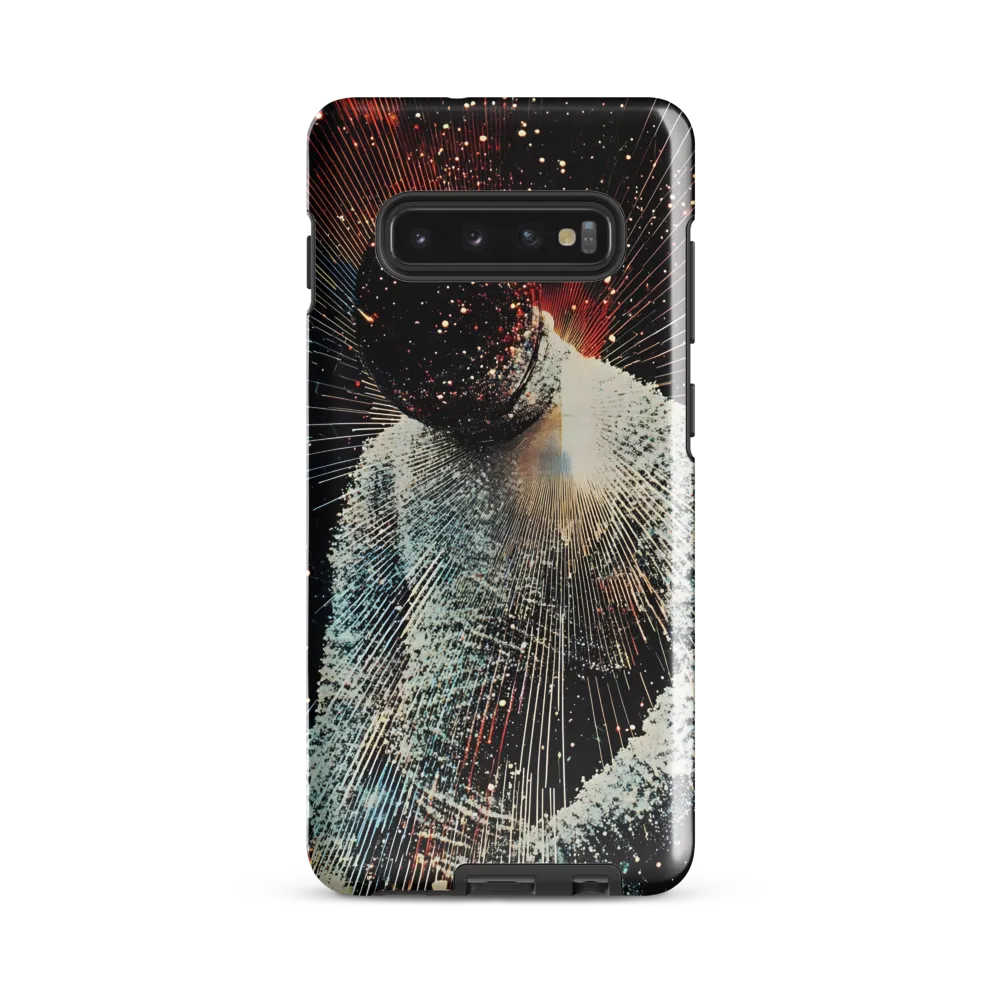 Ethereal Astronaut: A Journey Through the Cosmos | Phone Case |  S10 Plus | Tough Case | Glossy