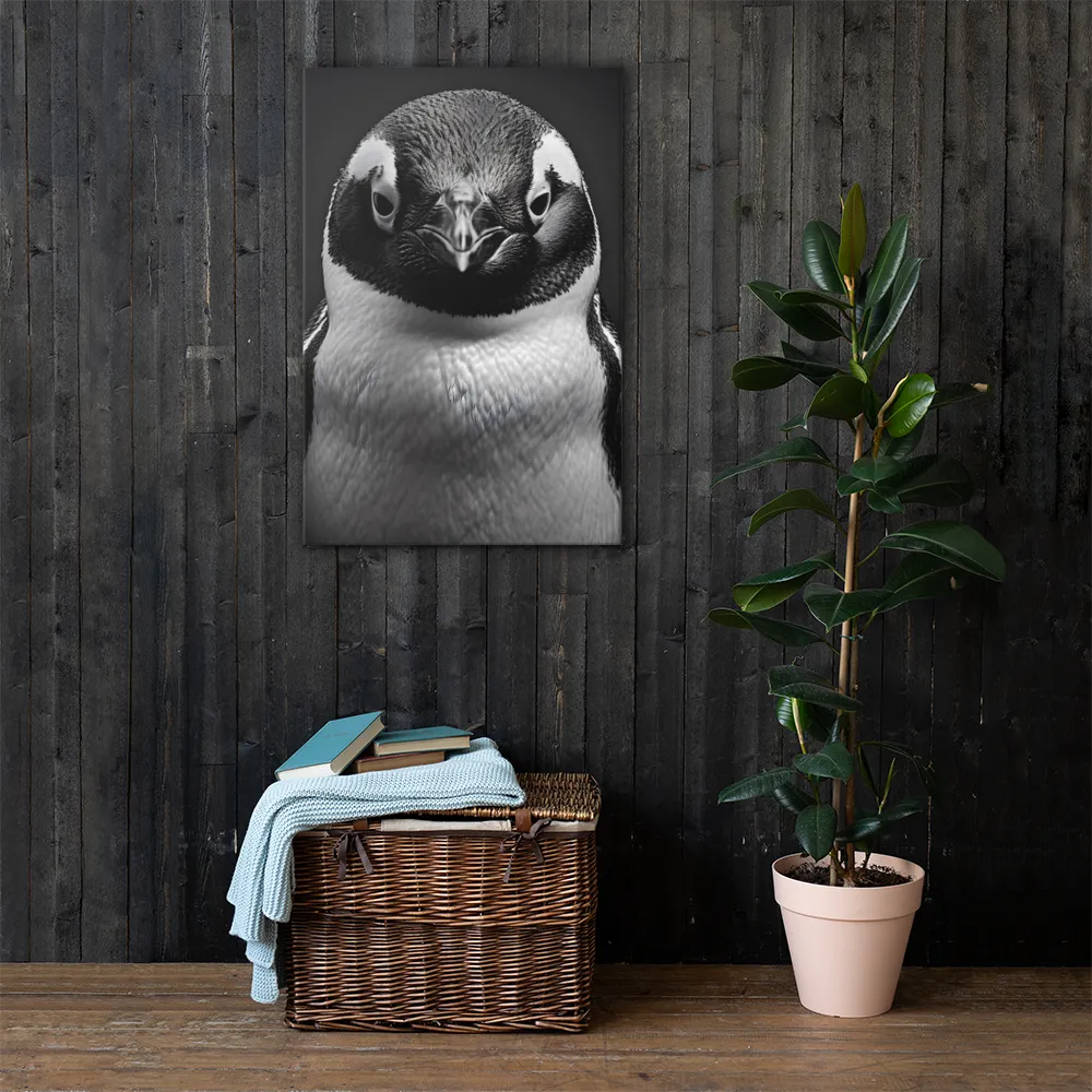 Majestic Penguin Portrait | Canvas | 24″×36″