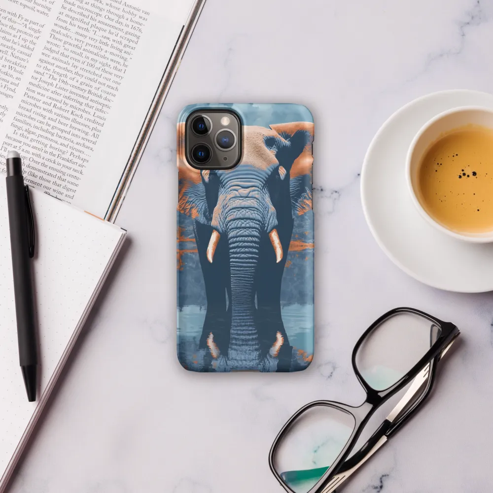 Majestic Reflection: The Elephant's Serenade | Phone Case |  11 Pro | Snap Case | Matte