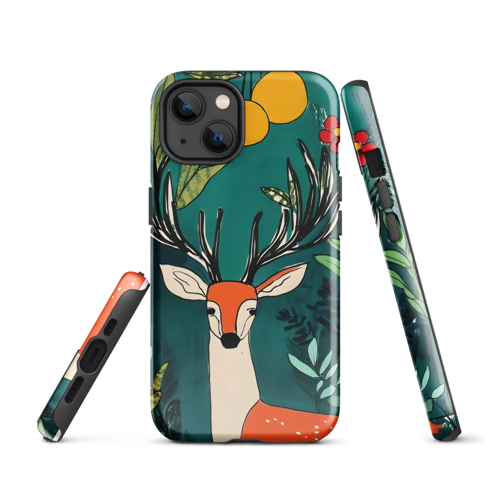 Nature's Embrace: The Majestic Deer | Phone Case |  13 | Tough Case | Glossy