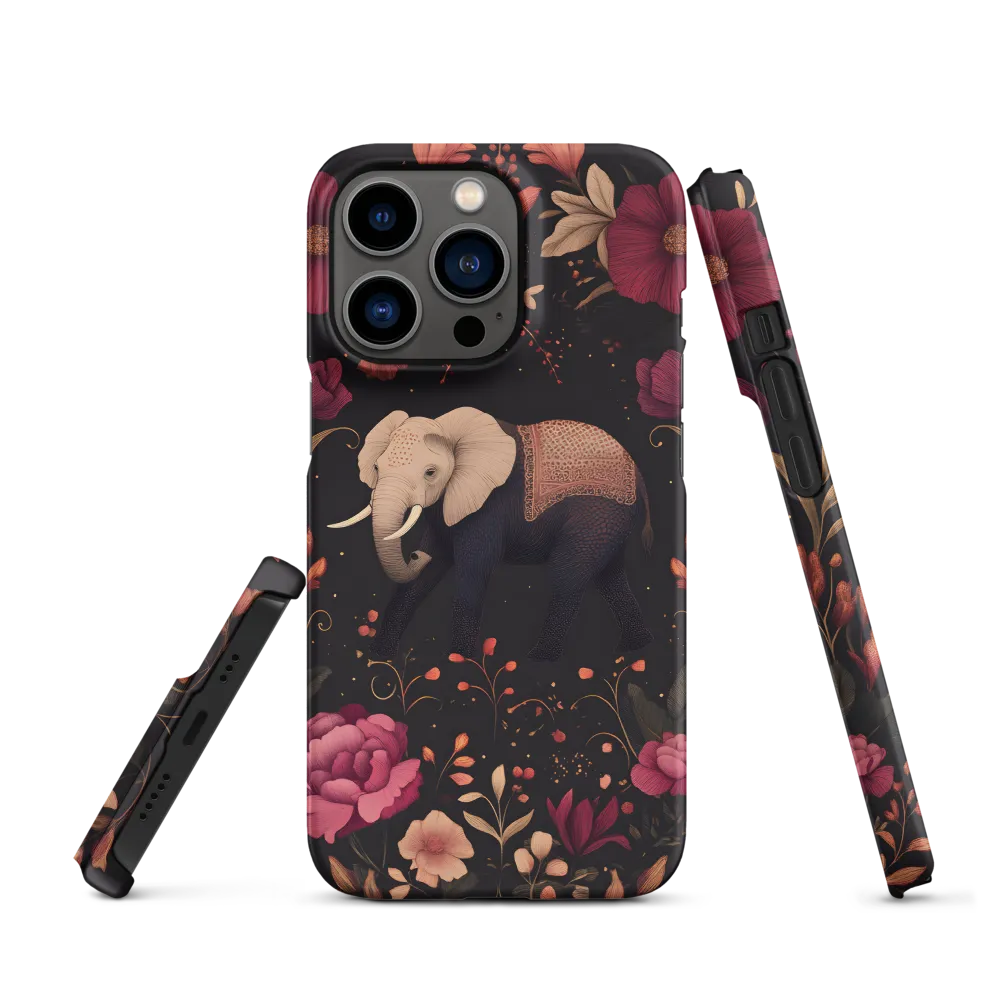 Whispers of the Wild: Elephants and Blooms