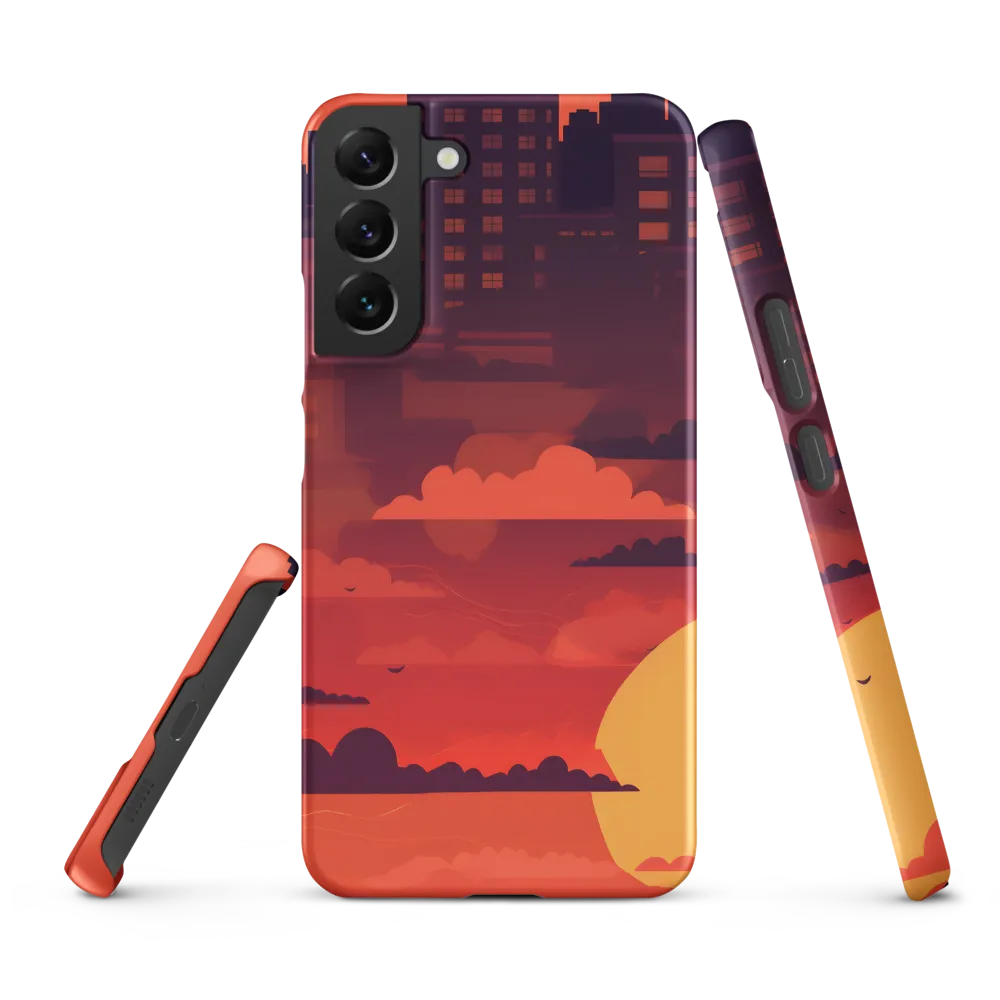 Urban Dusk: A Symphony of Cityscapes | Phone Case |  S22 Plus | Snap Case | Matte