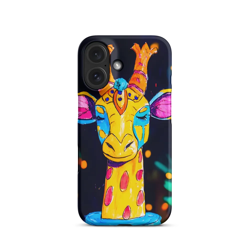 Whimsical Giraffe in Vibrant Colors | Phone Case |  16 | Snap Case | Matte