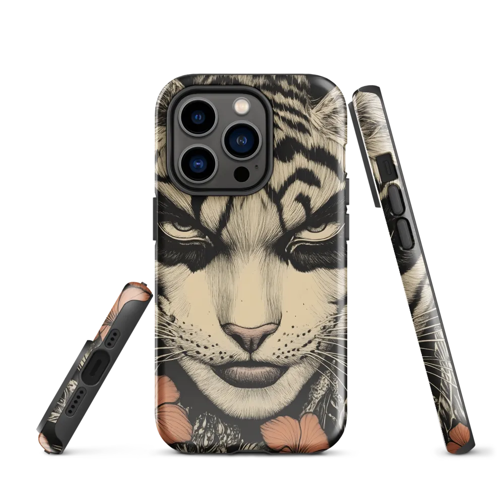 Feline Majesty: The Human-Leopard Connection | Phone Case |  14 Pro | Tough Case | Glossy