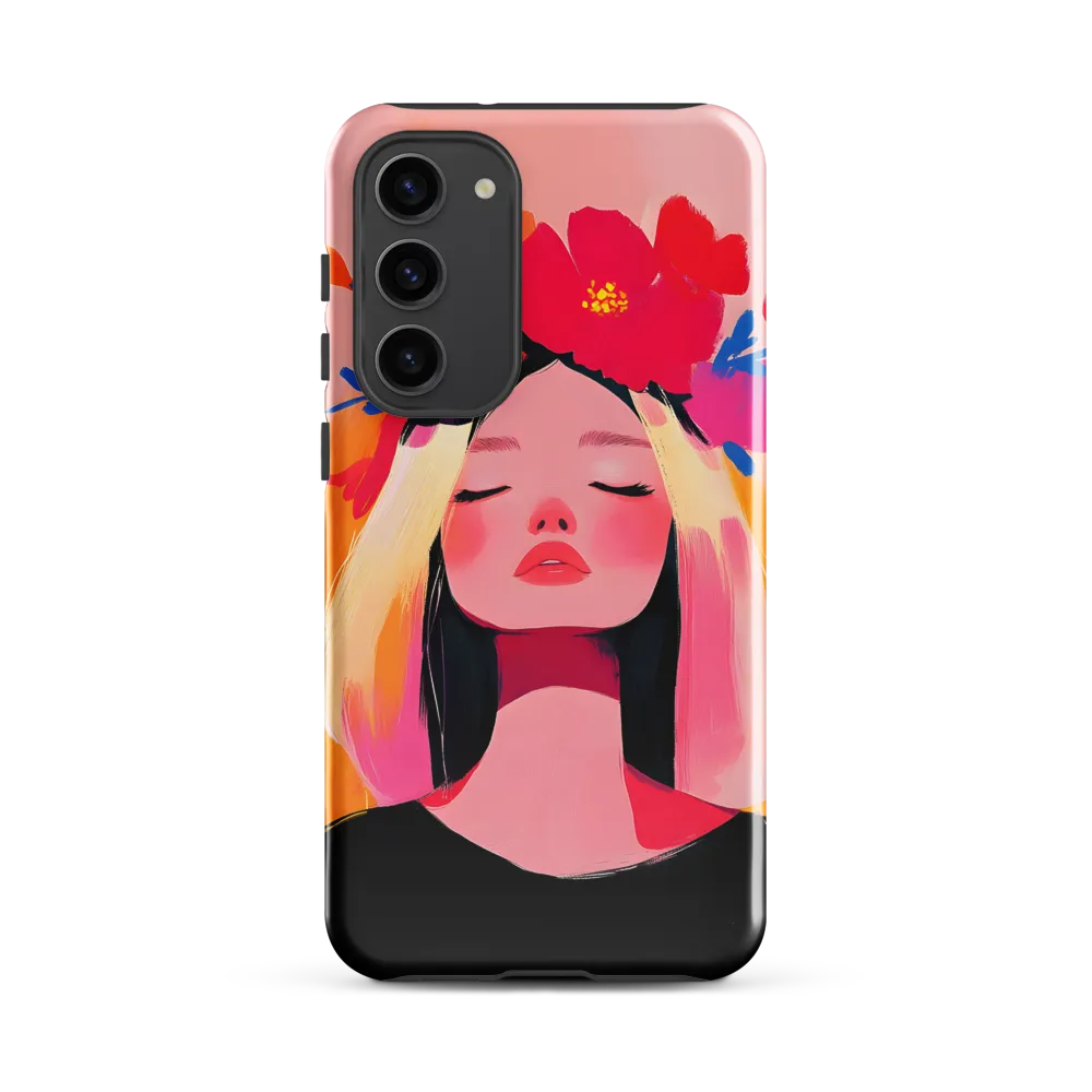 Floral Serenity | Phone Case |  S23 Plus | Tough Case | Glossy