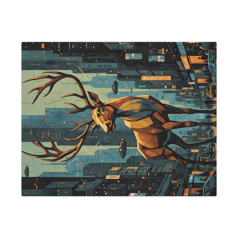 Metropolitan Stag 
 Jigsaw Puzzle in Tin Box