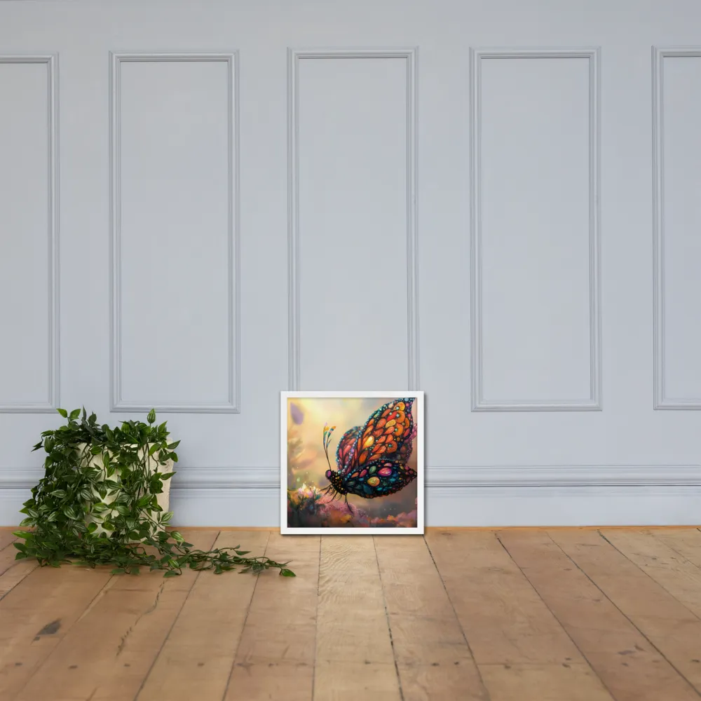 Whispers of a Colorful Dream | Poster with White Frame | 16″×16″