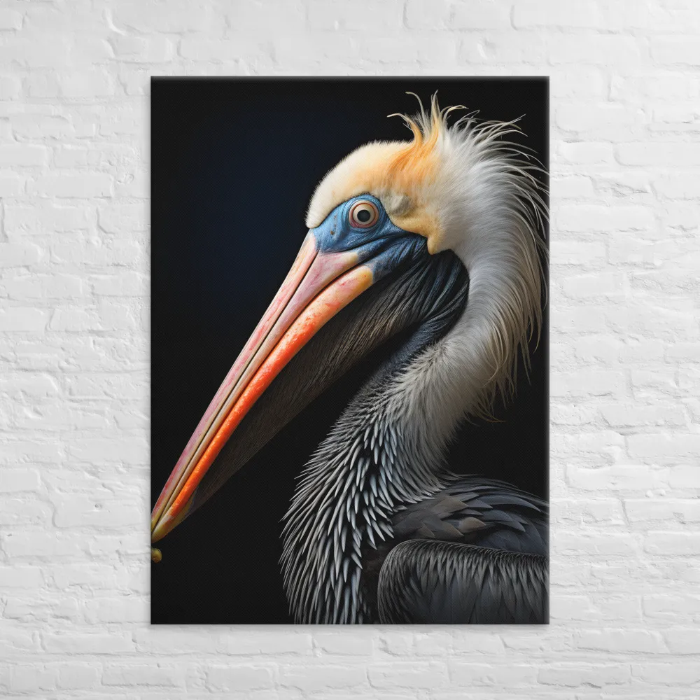 Majestic Portrait of a Pelican | Canvas | 40″×55″