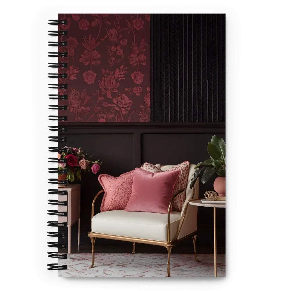 Elegance in Contrast: A Modern Interior Design | Spiral Notebook