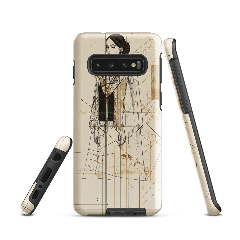 Elegance in Lines | Phone Case |  S10 | Tough Case | Glossy