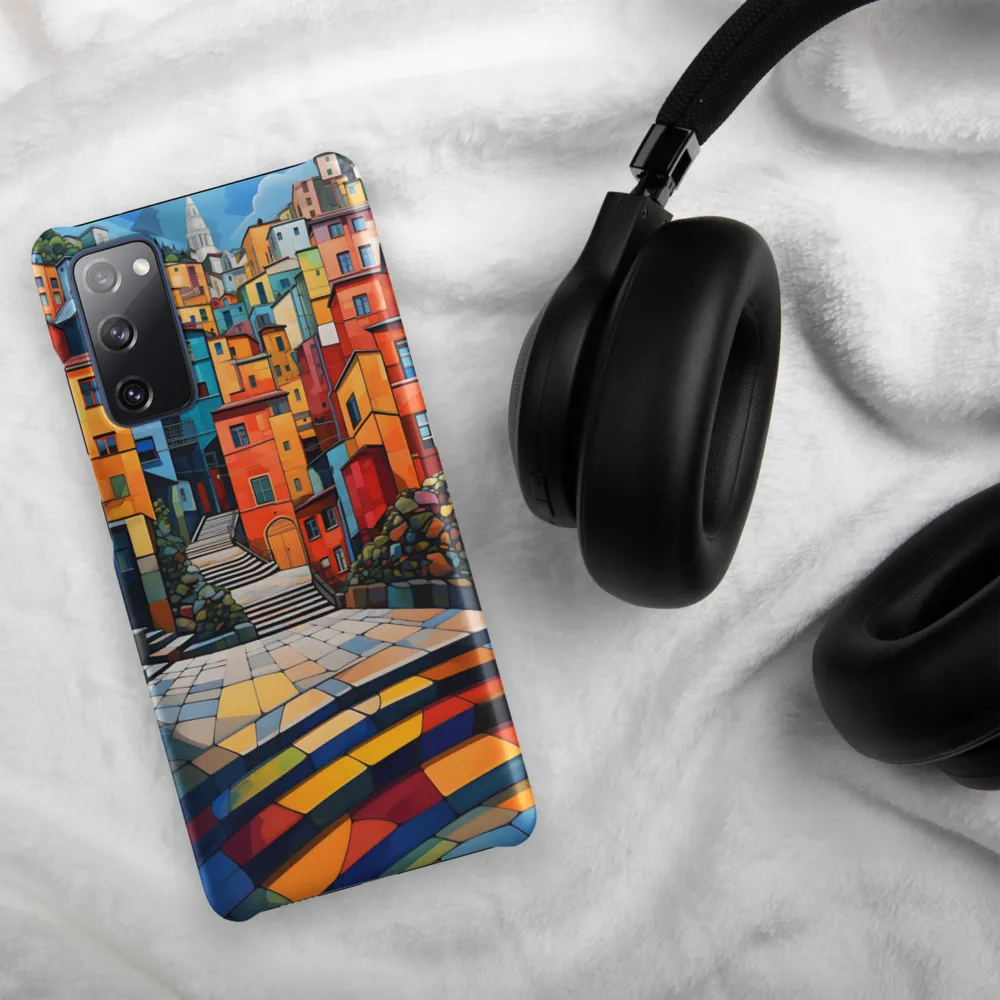 Vibrant Village: A Cubist Journey