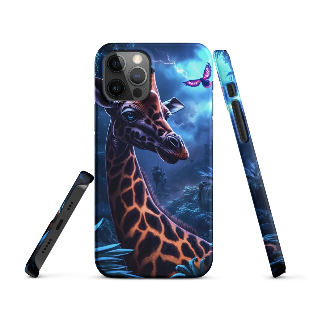 Mystical Giraffe in Twilight Jungle