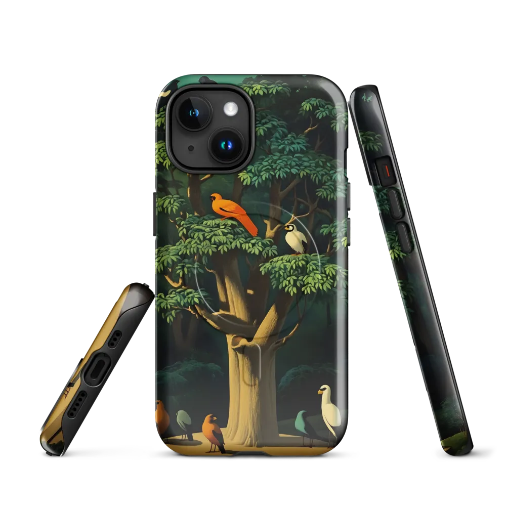 Harmony in Color: A Surreal Bird Symphony
