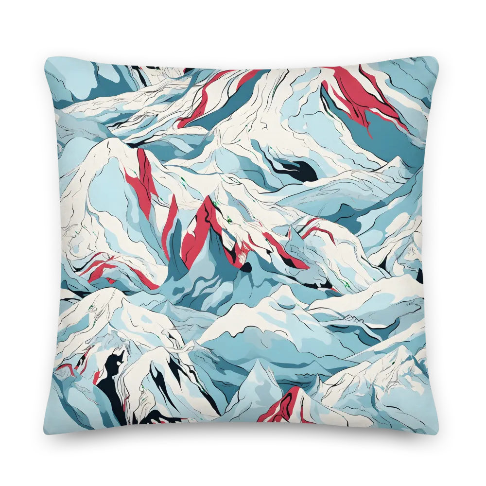 Majestic Peaks of Serenity | Pillow | 22″×22″