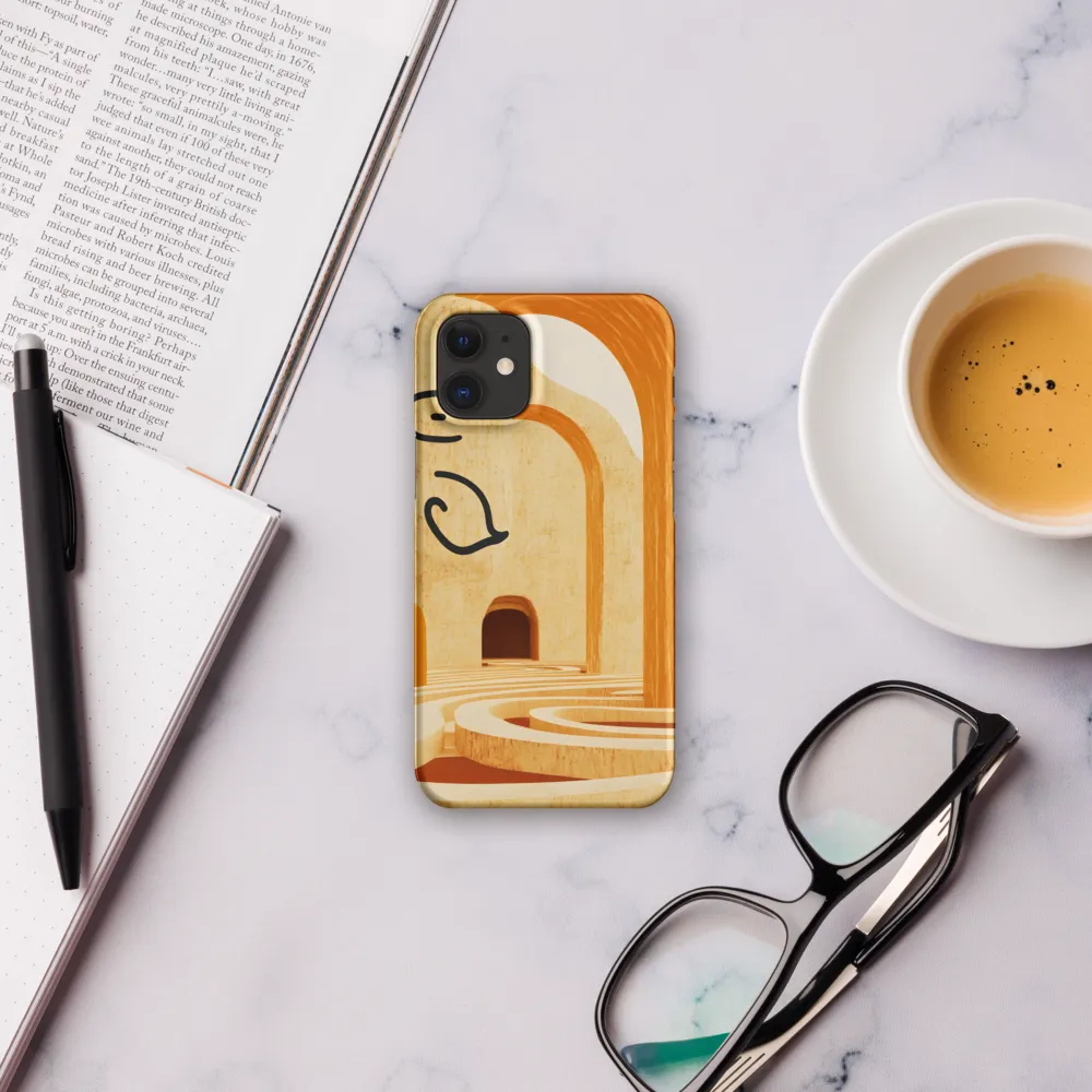 Whimsical Arches in a Beige Dreamscape | Phone Case |  12 Mini | Snap Case | Matte