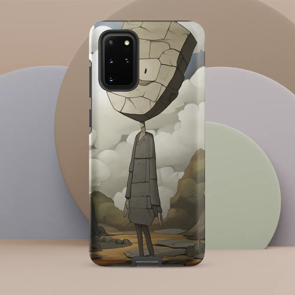 Whimsical Stone Figure in a Rocky Landscape | Phone Case |  S20 Plus | Tough Case | Matte