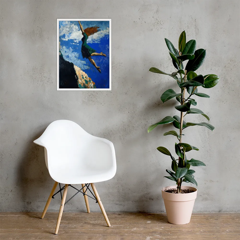 Boundless Ascent | Poster with White Frame | 18″×24″