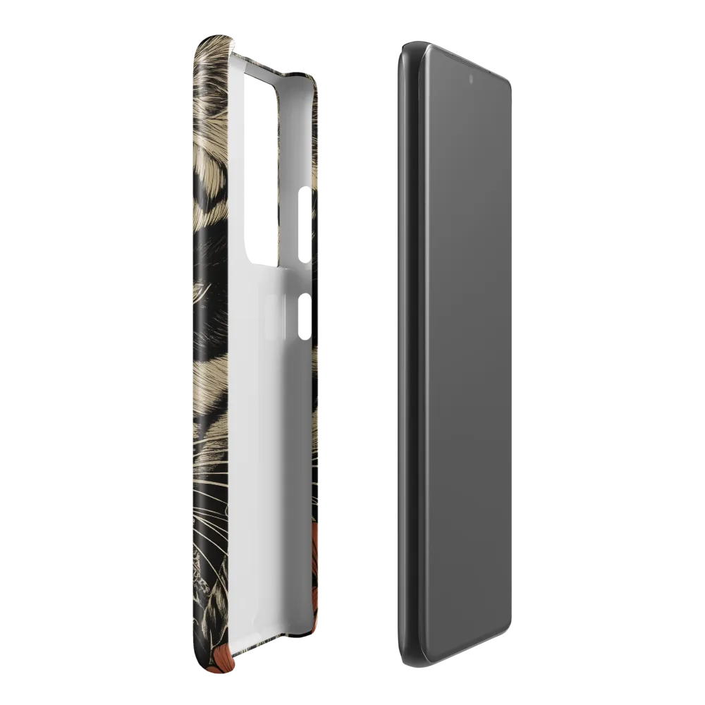 Feline Majesty: The Human-Leopard Connection | Phone Case |  S21 Ultra | Snap Case | Glossy
