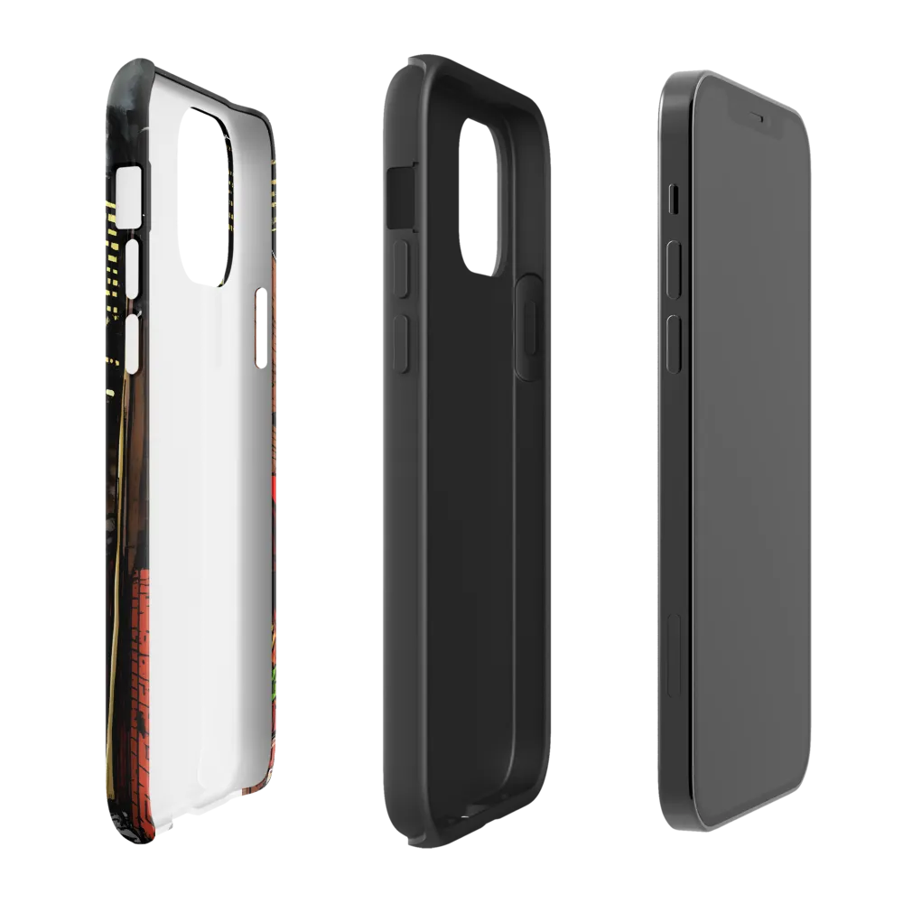 Nocturnal Cityscape: The Hidden Alley | Phone Case |  12 Pro | Tough Case | Matte