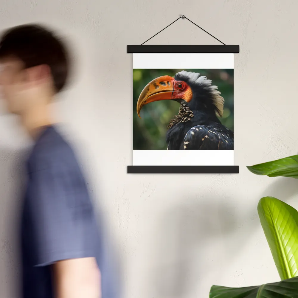 Majesty of the Hornbill | Poster With Black Wood Hanger | 11″×14″