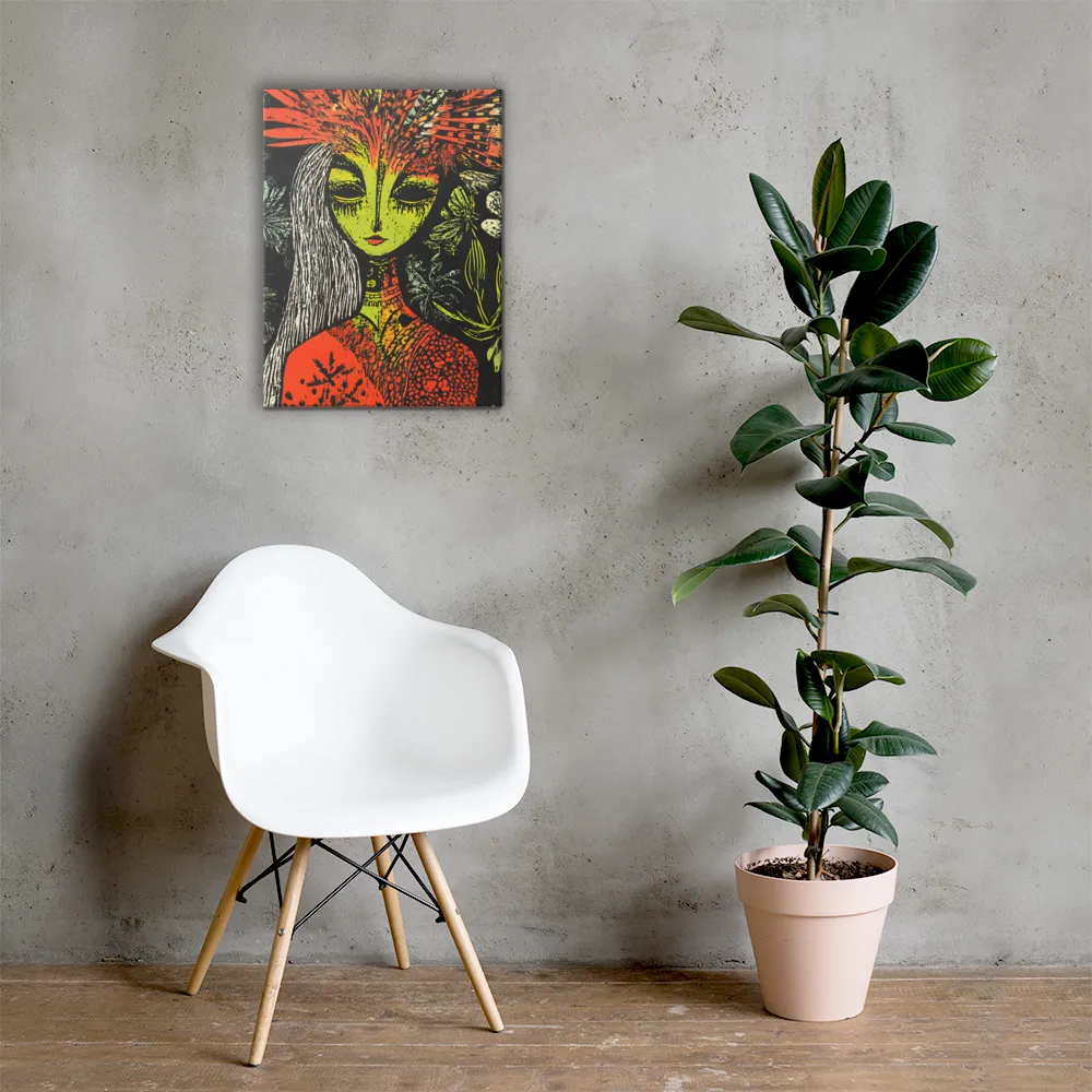 Mystical Flora: A Surreal Portrait