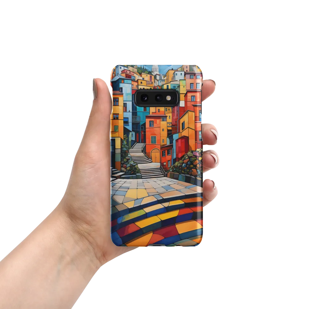 Vibrant Village: A Cubist Journey