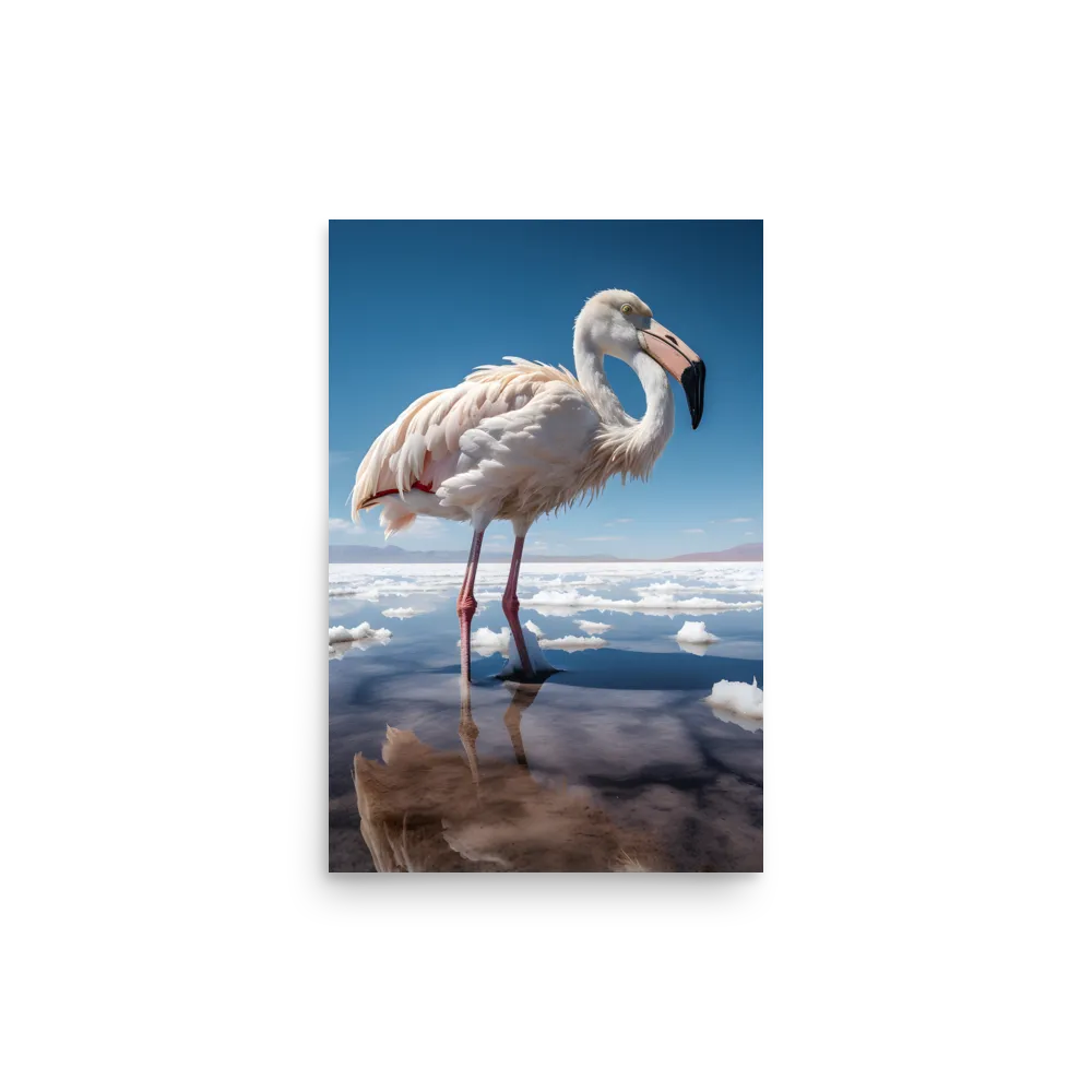 Graceful Solitude of a Flamingo