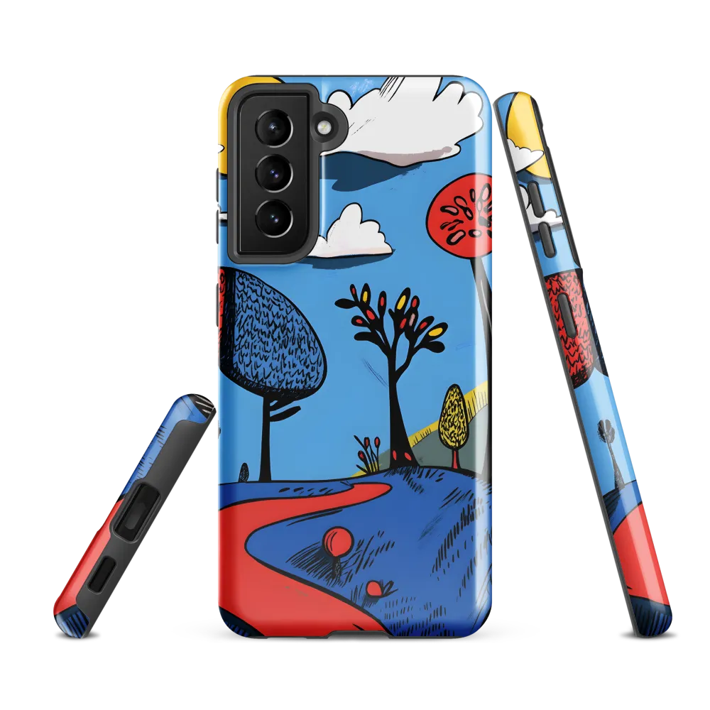 A Playful Journey Through Whimsical Woods | Phone Case |  S21 FE | Tough Case | Glossy