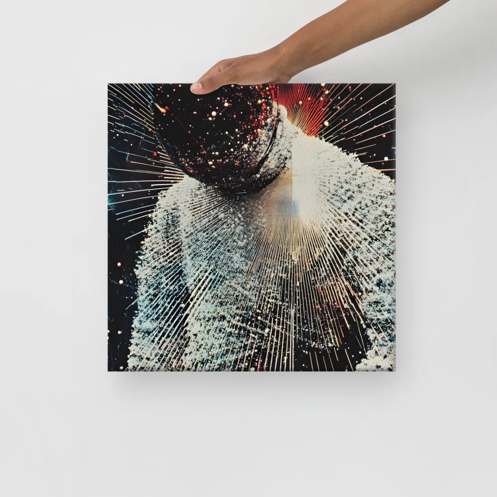 Ethereal Astronaut: A Journey Through the Cosmos | Canvas | 16″×16″