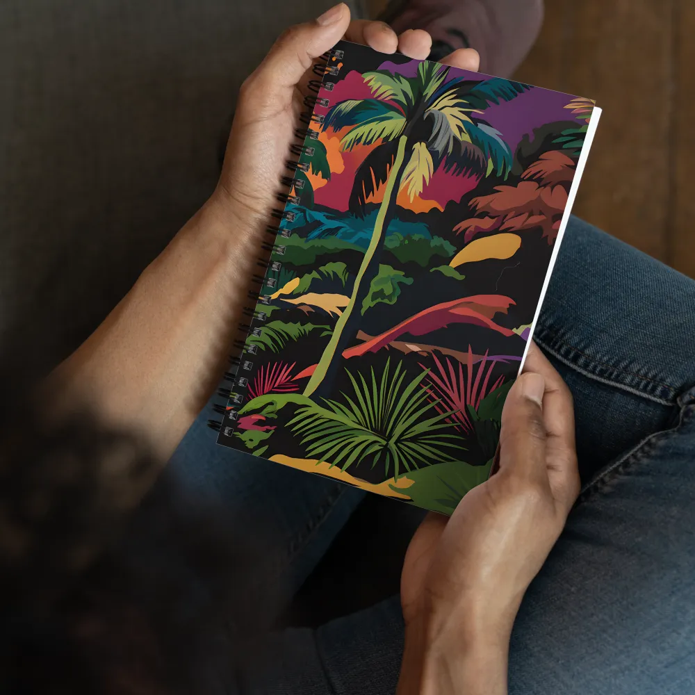 Tropical Sunset Escape | Spiral Notebook