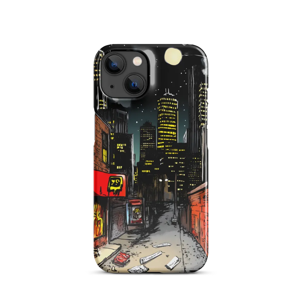 Nocturnal Cityscape: The Hidden Alley | Phone Case |  14 | Snap Case | Glossy