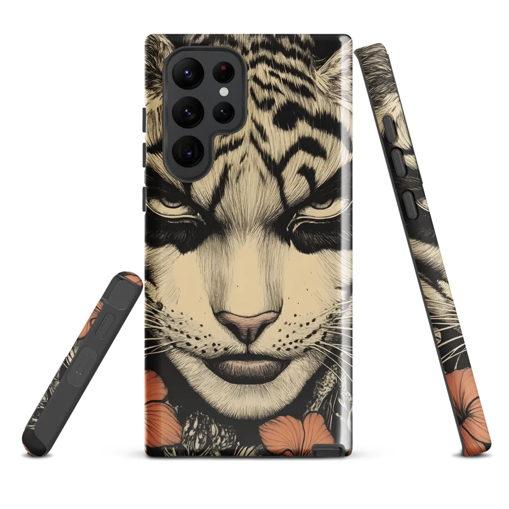Feline Majesty: The Human-Leopard Connection | Phone Case |  S22 Ultra | Tough Case | Glossy