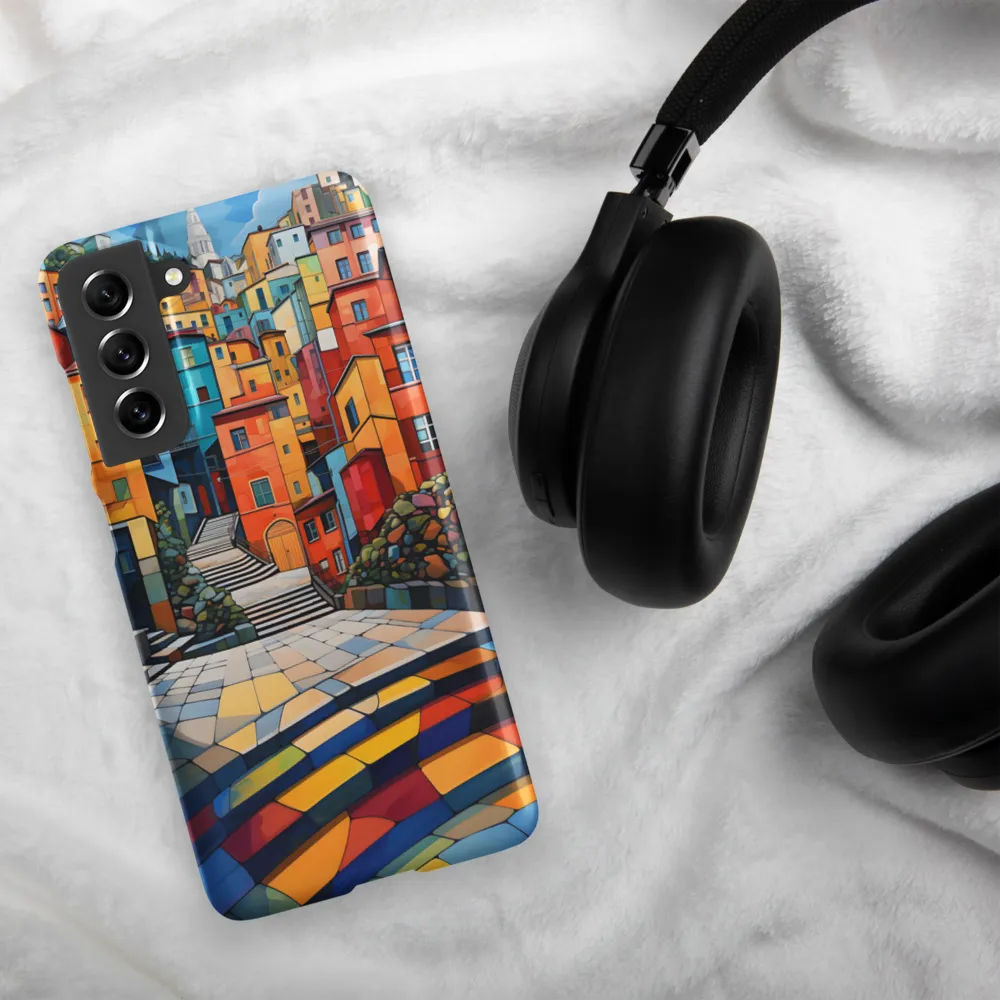 Vibrant Village: A Cubist Journey