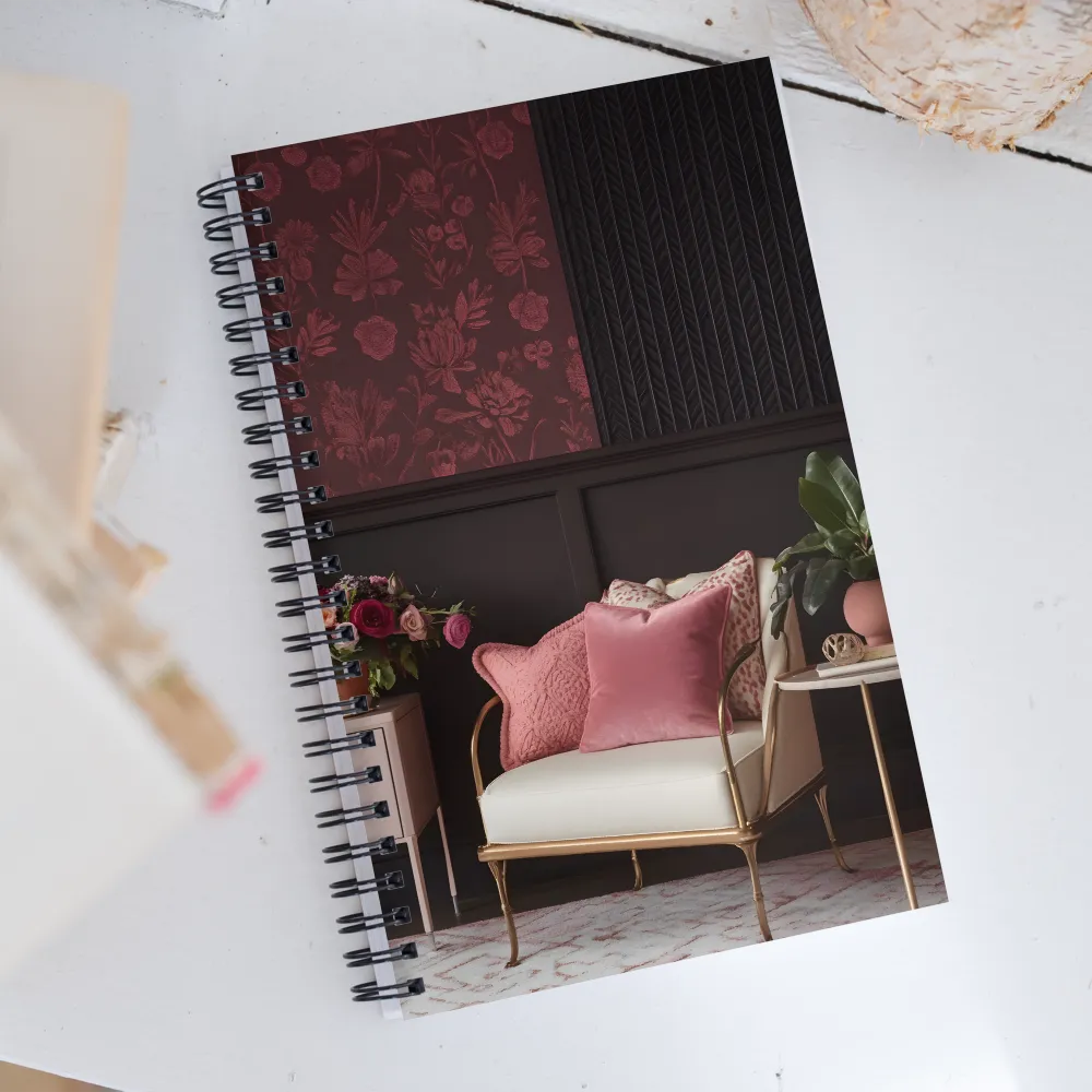 Elegance in Contrast: A Modern Interior Design | Spiral Notebook