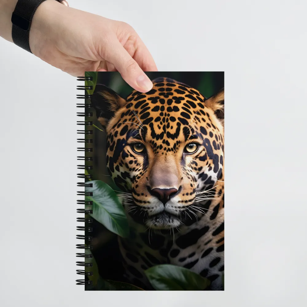 The Intensity of Nature: A Jaguar’s Gaze | Spiral Notebook