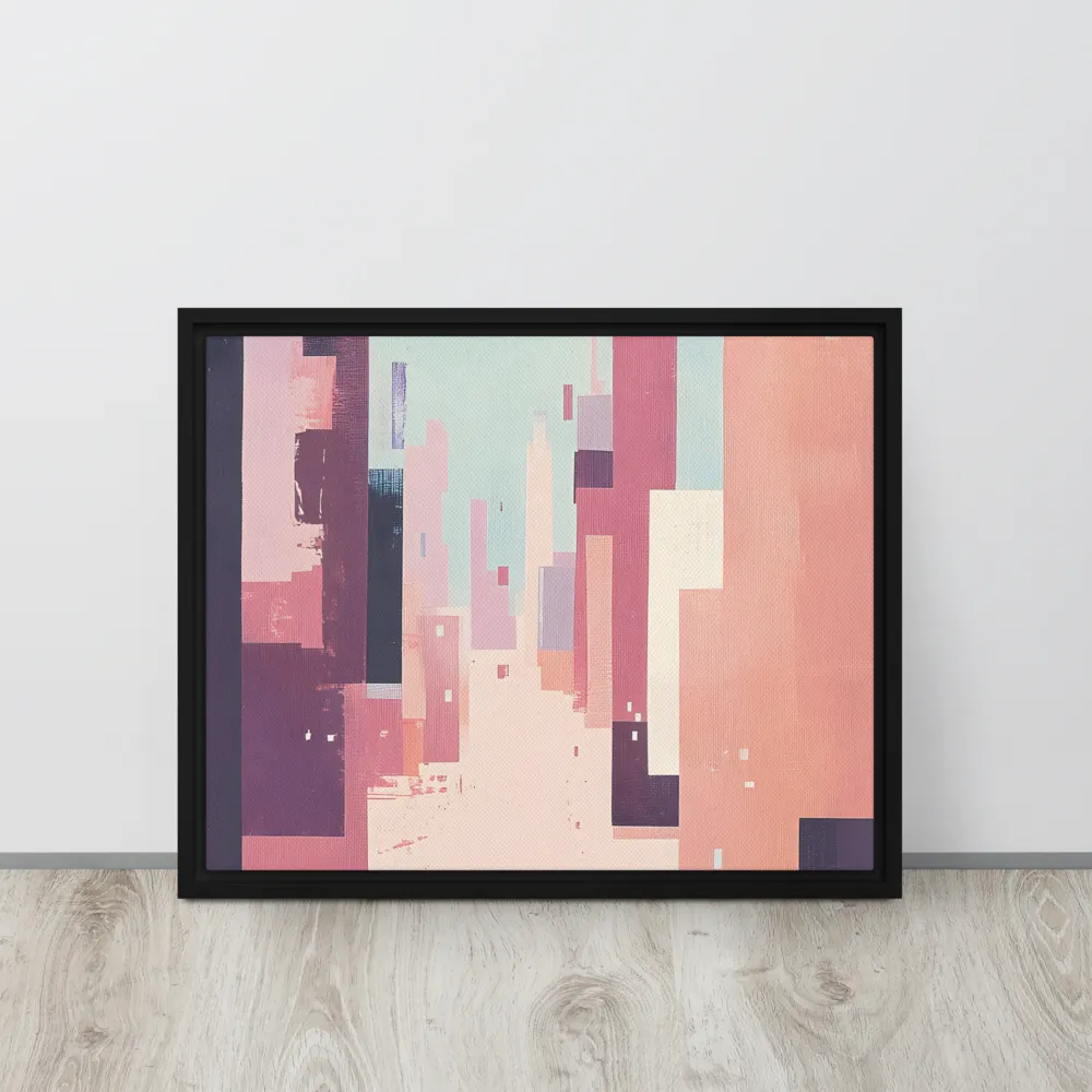 Tranquil Cityscape | Canvas with Black Frame | 16″×20″
