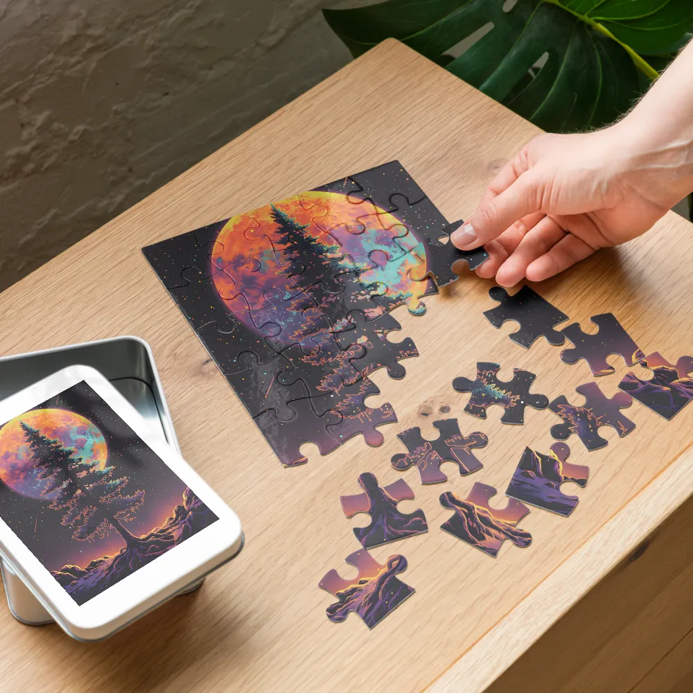 Celestial Pine 
 Jigsaw Puzzle in Tin Box