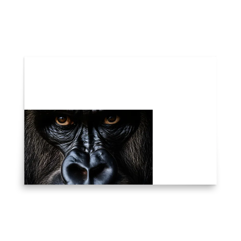 Gaze of the Wild: A Gorilla's Portrait | Poster | 24″×36″
