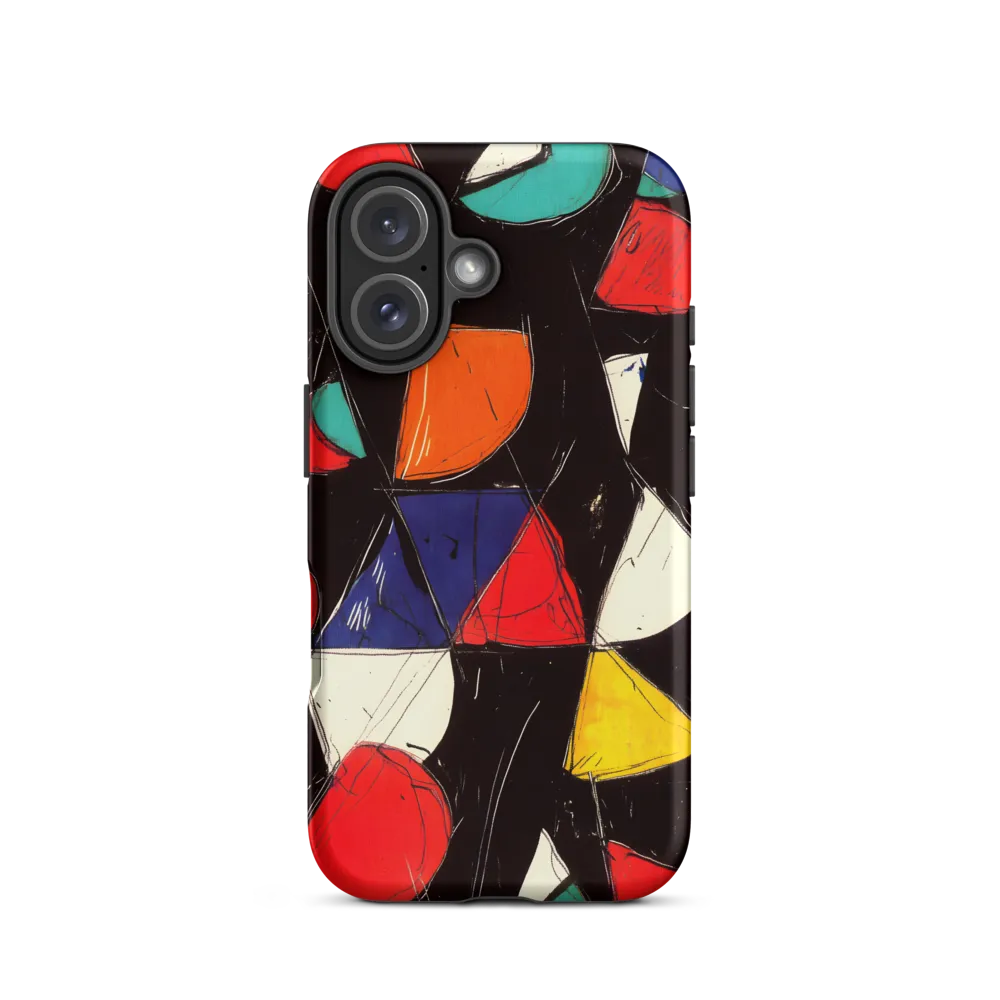 Vibrant Geometric Symphony | Phone Case |  16 | Tough Case | Matte