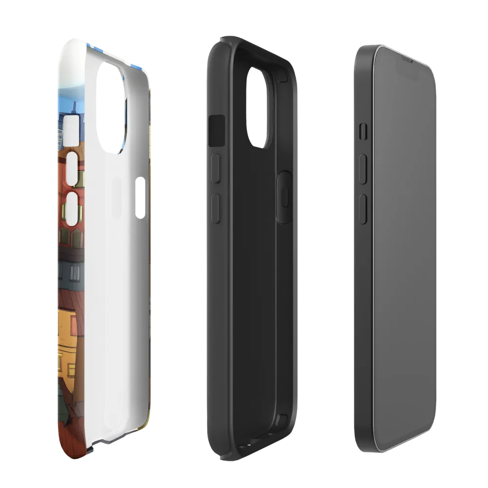 Urban Symphony: A Colorful Cityscape | Phone Case |  13 | Tough Case | Matte
