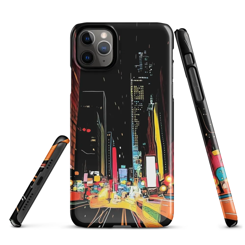 Neon Pulse of the City | Phone Case |  11 Pro Max | Snap Case | Glossy