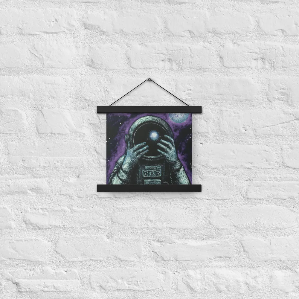 Beyond the Stars | Poster With Black Wood Hanger | 10″×10″