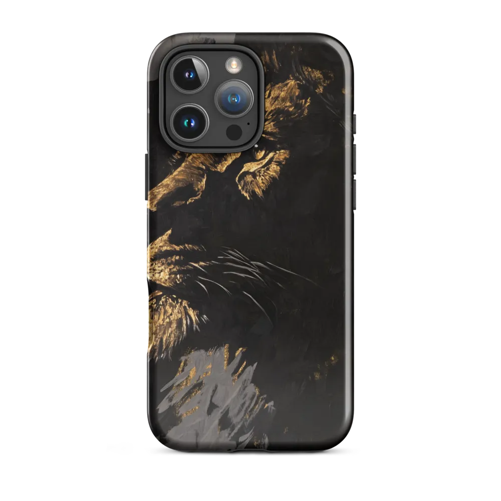 Majestic Gaze: The Golden Lion