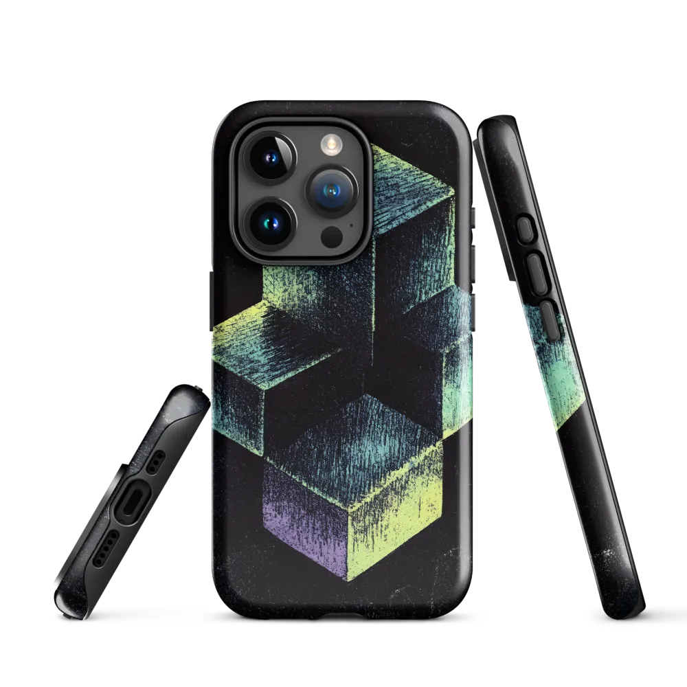 Illuminated Geometry | Phone Case |  15 Pro | Tough Case | Glossy