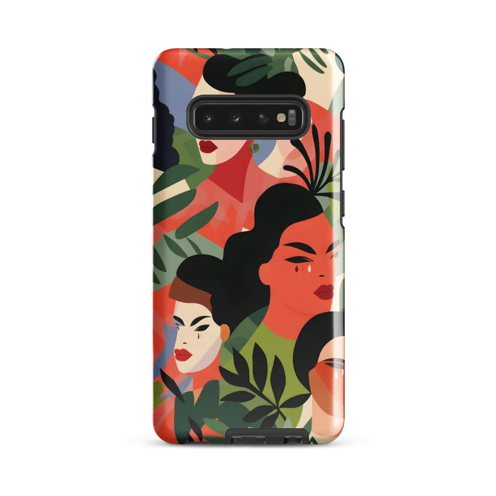 Harmony of Nature and Femininity | Phone Case |  S10 Plus | Tough Case | Glossy