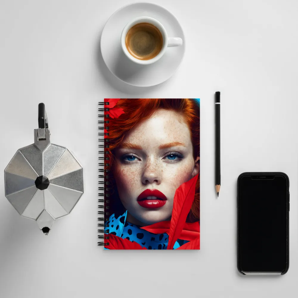 Embrace of Red | Spiral Notebook