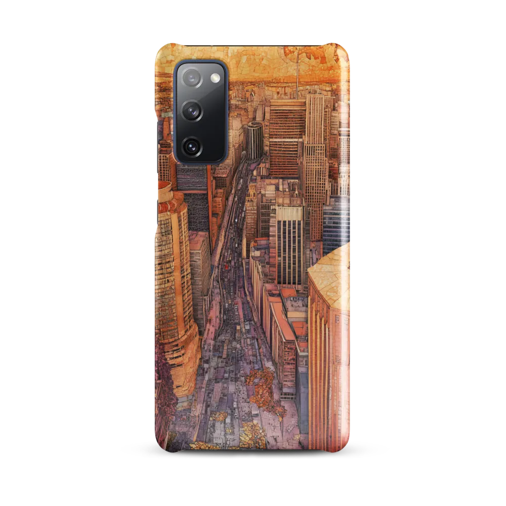 Mosaic Cityscape at Dusk